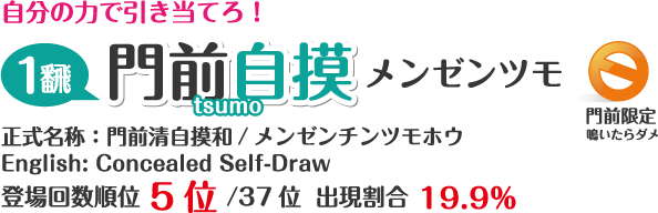 門前自摸 | メンゼンツモ