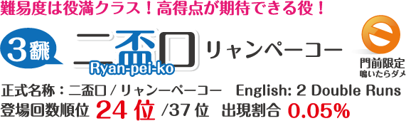 二盃口 | リャンペーコー
